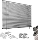 GOOD LIFE Jalousie Matti Klemmfix Silber Aluminium 40x130cm Bild 4