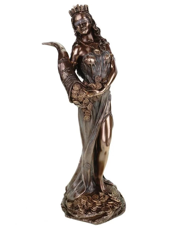 Vogler Dekofigur Fortuna Statue Veronese Bronze - Bild 2