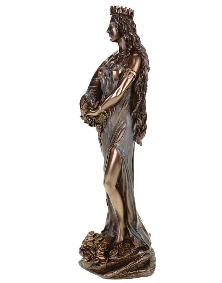 Vogler Dekofigur Fortuna Statue Veronese Bronze - Bild 5