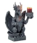 Vogler Kerzenhalter Drache Figur 16 cm Mystischer Drachen-Kerzenständer Bild 2