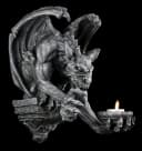 Figuren Shop GmbH Gargoyle Wandfigur Gothic Teelichthalter Statue Bild 2