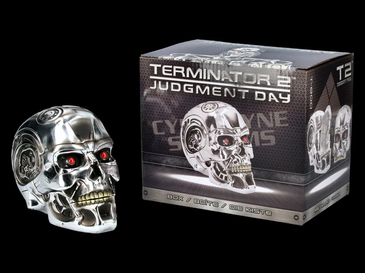 Figuren Shop GmbH Terminator Schädel Box Dekoobjekt Schwarz - Bild 3