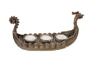 Vogler Teelichthalter Drakar Wikinger Schiff Bronze Bild 2