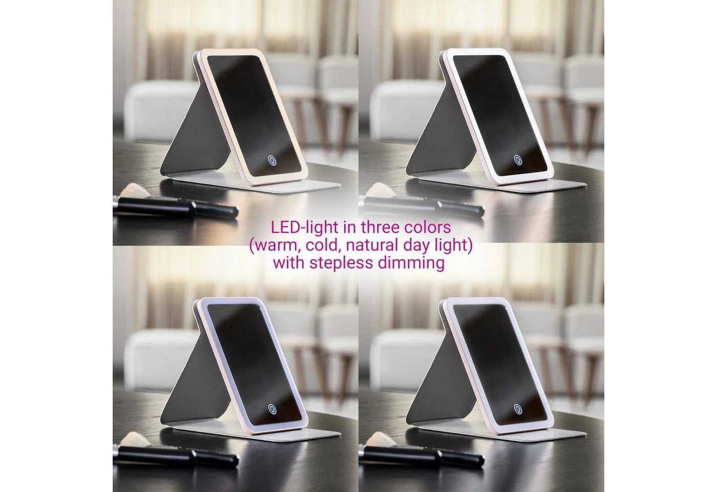 medisana LED-Lichtspiegel CM 400 mit Touchsensor und 3 Lichtmodi - Bild 4
