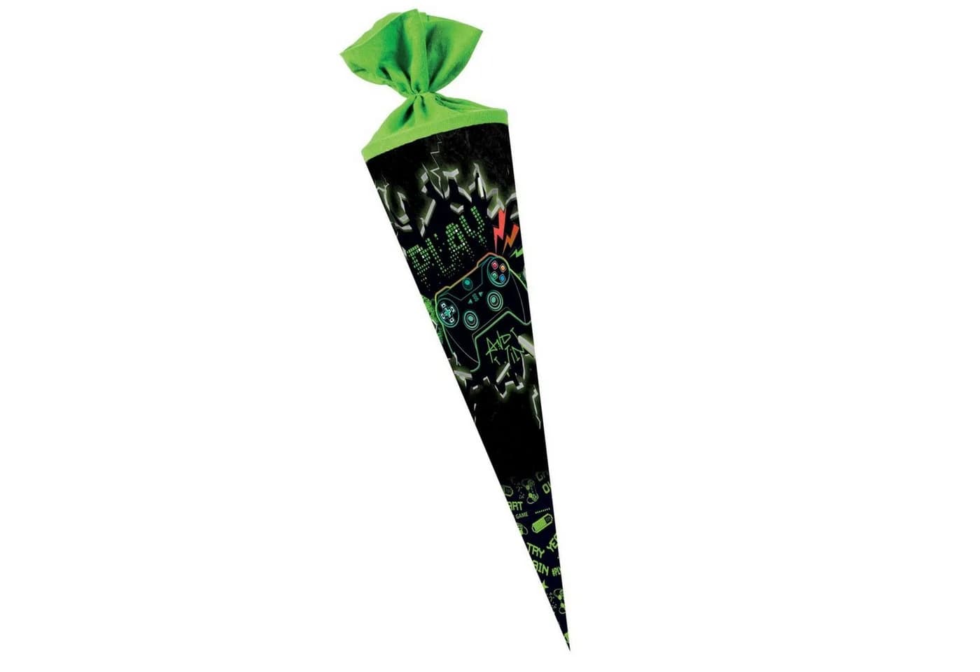 Nestler Schultüte Play & Win 70 cm rund mit Filzverschluss