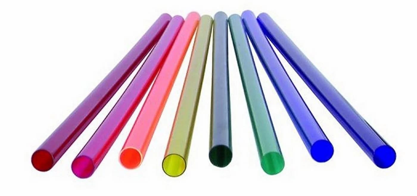 Xenon LED Wandleuchte Farbrohr 590 mm Rot - Bild 2