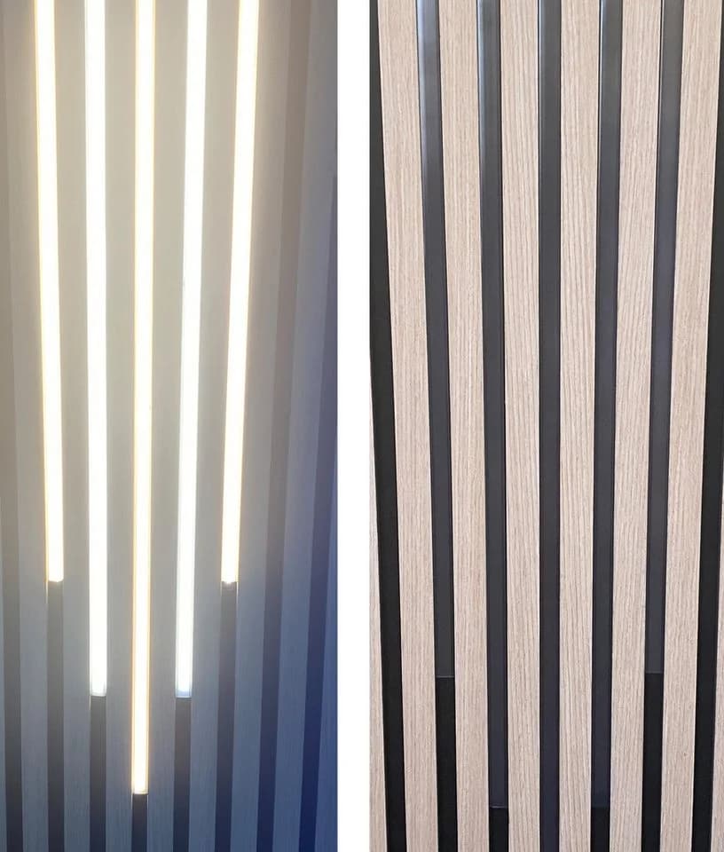 XENON LED Dekolicht Leuchte 50cm Schwarz Warmweiß für Akustikpaneele - Bild 2