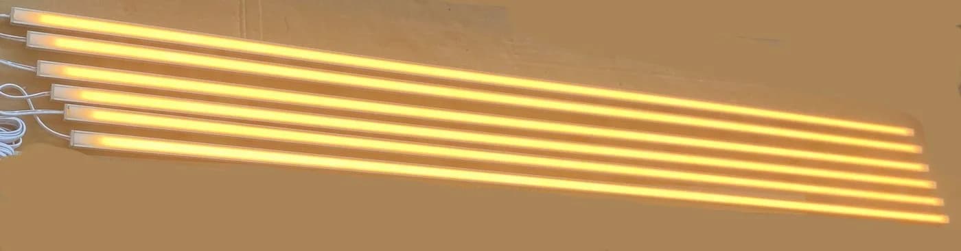 XENON LED Dekolicht Leuchte für Akustik-Paneele Warm Weiß Aluminium Kunststoff - Bild 2