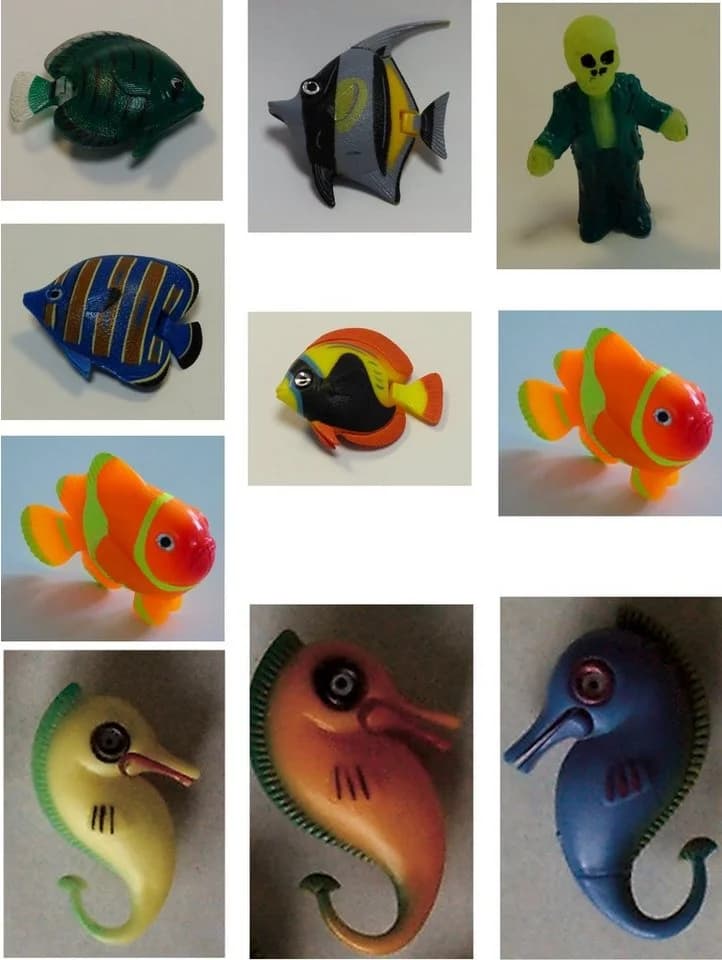 Aqua-Parts Dekofigur 7334 Fische 10-er SET Bunt für Wassersäulen - Bild 2