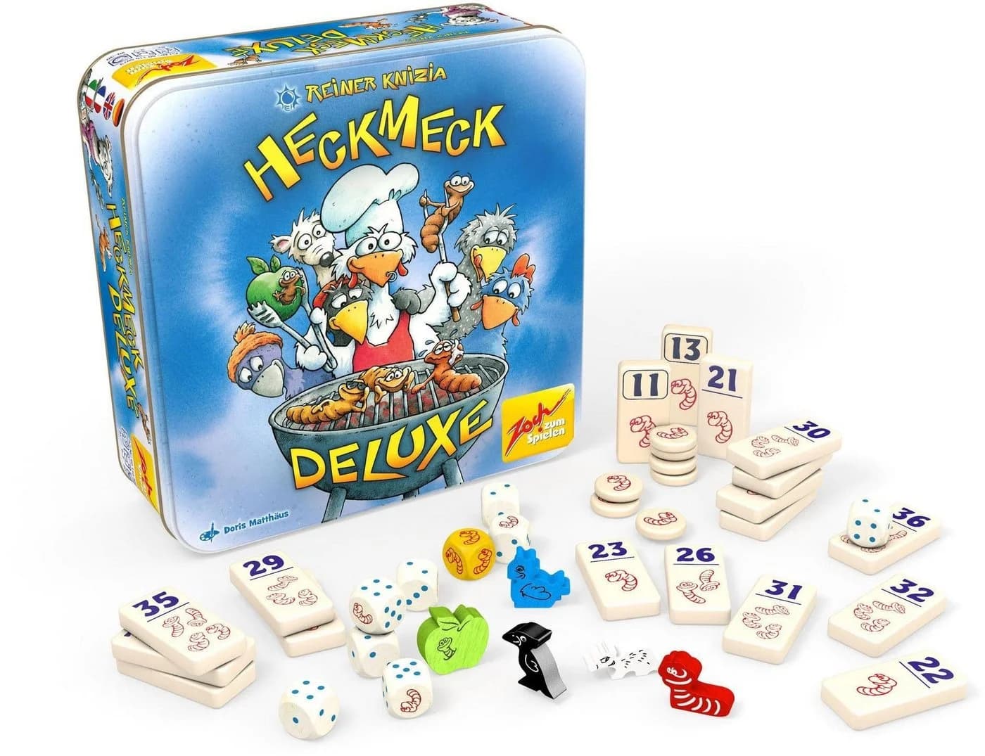 ZOCH Heckmeck Deluxe - Brettspiel mit Metallbox & Bratapfel-Bonus - Bild 2