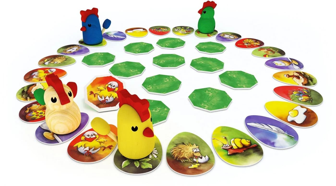 Zoch Spiel Zicke Zacke Hühnerkacke Made in Germany Bunt