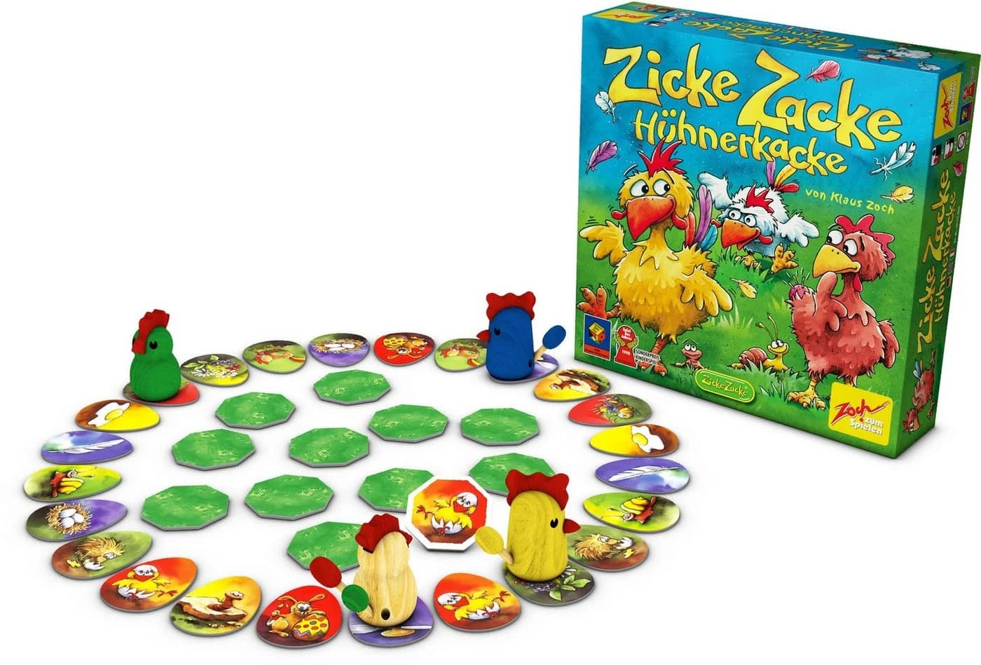Zoch Spiel Zicke Zacke Hühnerkacke Made in Germany Bunt - Bild 2