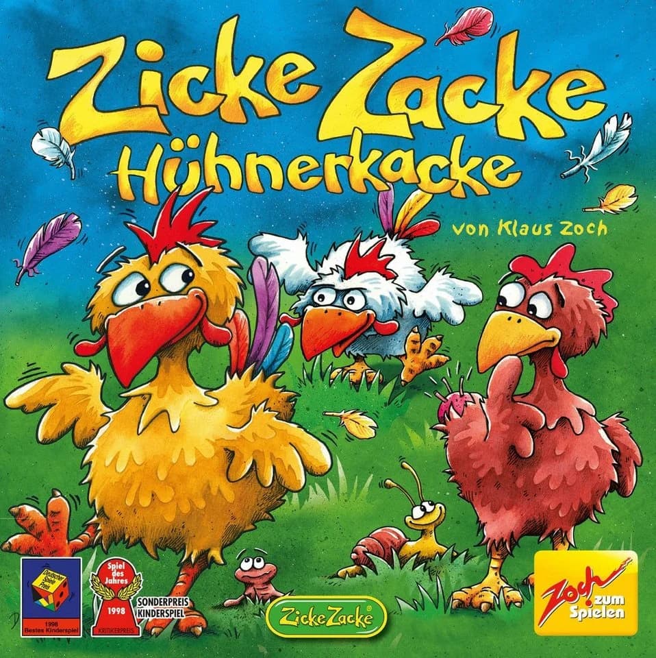 Zoch Spiel Zicke Zacke Hühnerkacke Made in Germany Bunt - Bild 5