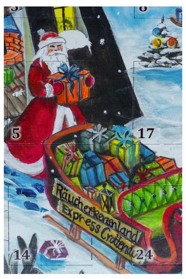 Crottendorfer Adventskalender Räucherkerzenland 24 duftende Räucherkerzen - Bild 3