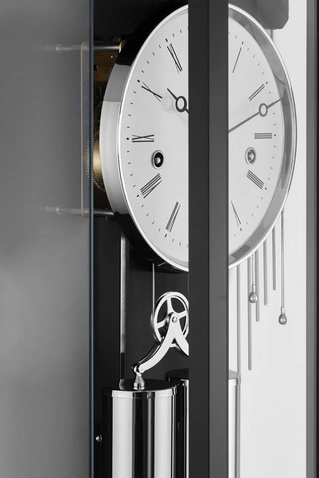 Hermle Wanduhr 71009-740351 Schwarz Nickel Mechanisch - Bild 3