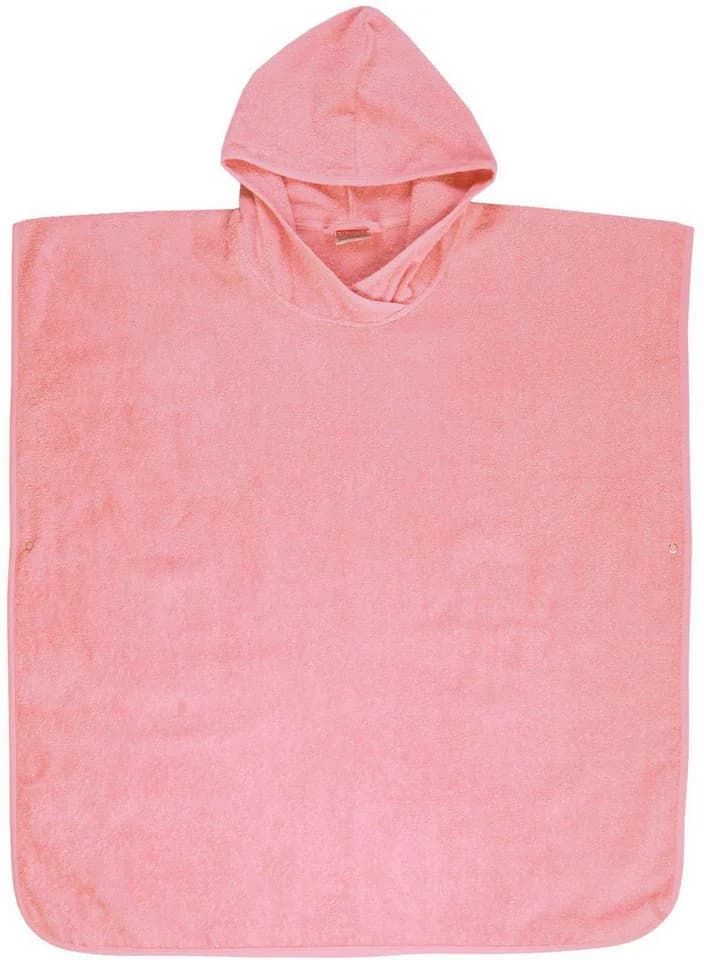 Wörner Badeponcho Uni Rosa Baumwolle 80 cm