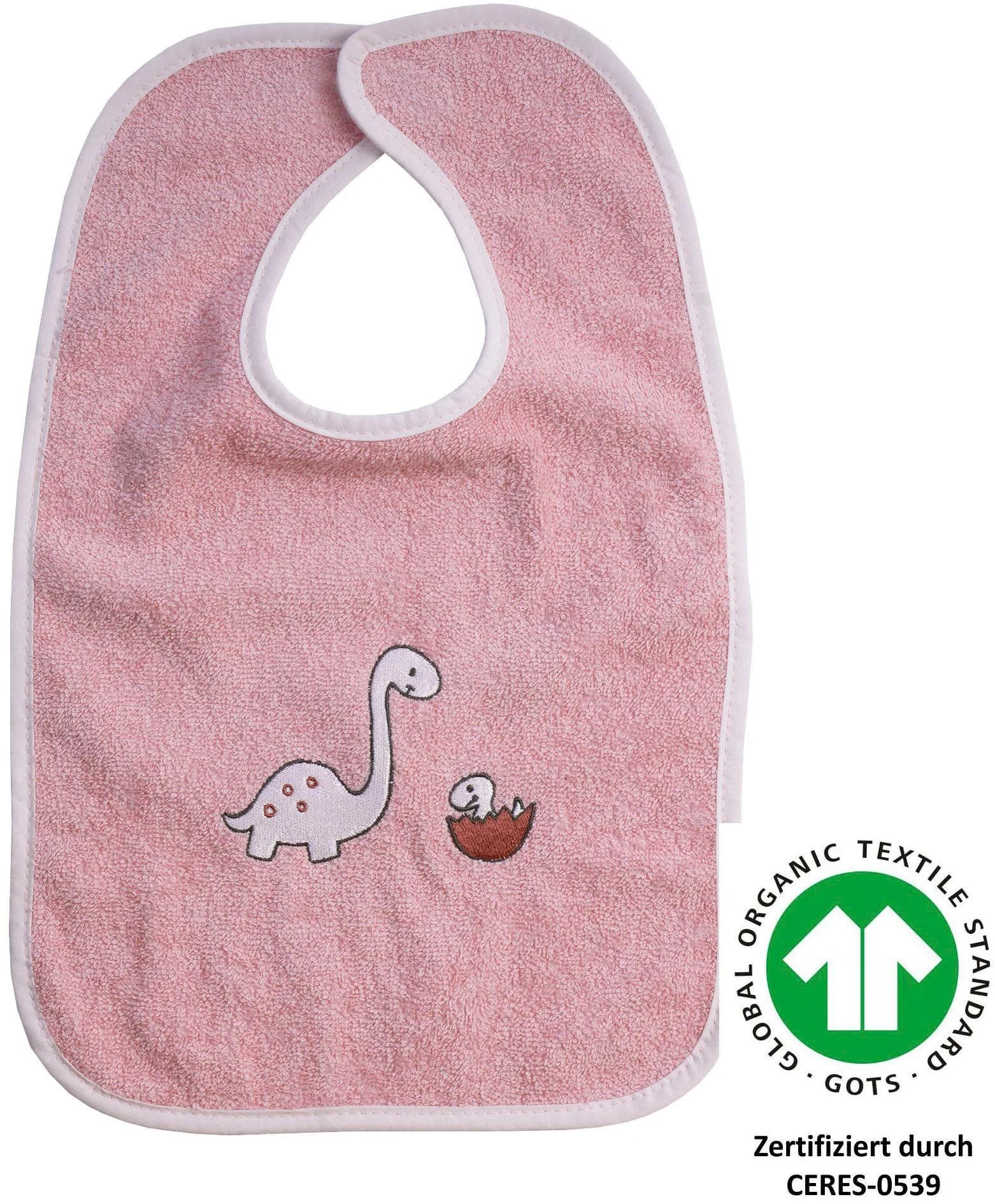 Lätzchen Wörner Dinofamilie Baby Rosa Baumwolle