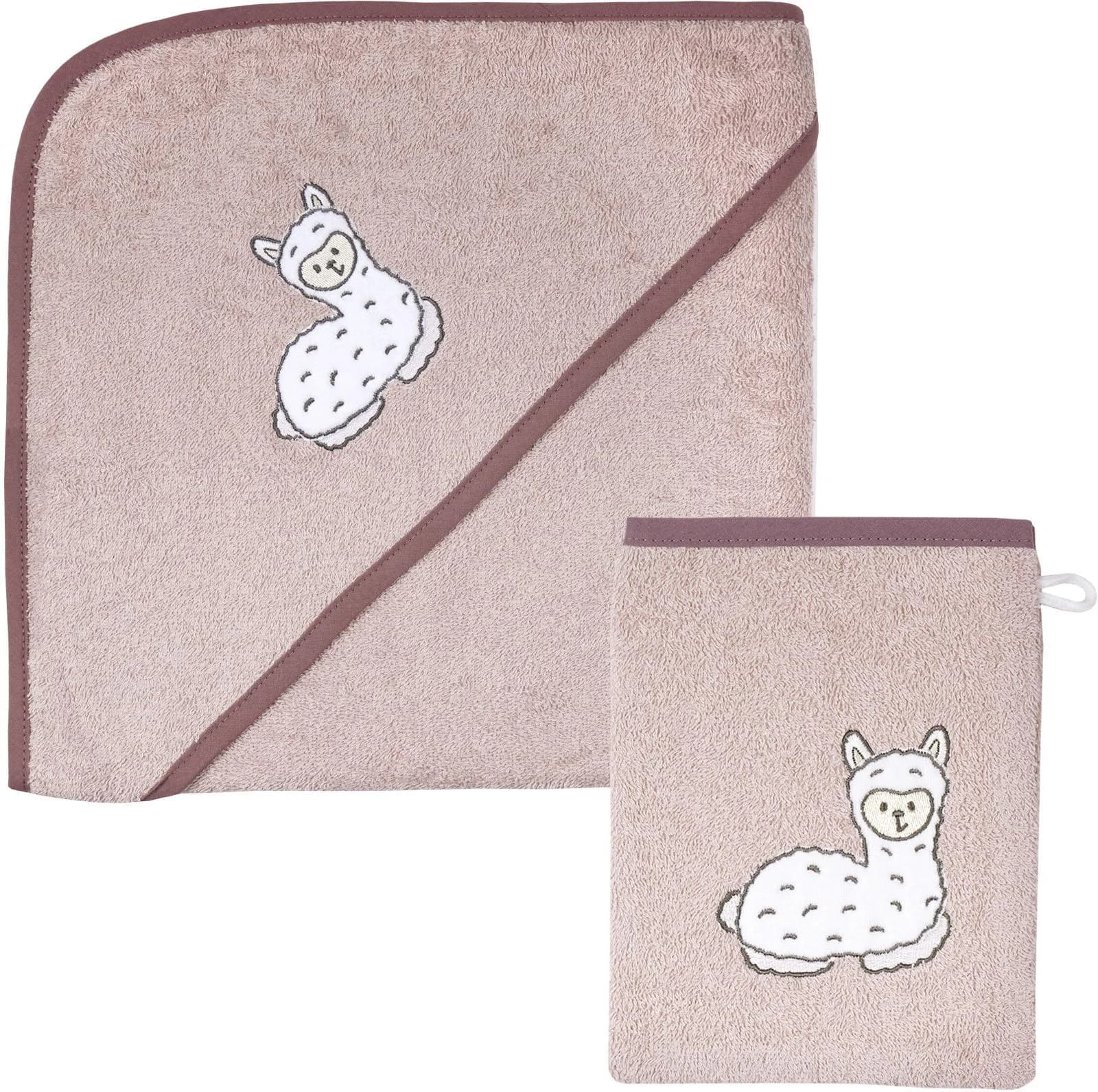 Wörner Handtuch Set Rosa Lama Frottier 2-tlg.