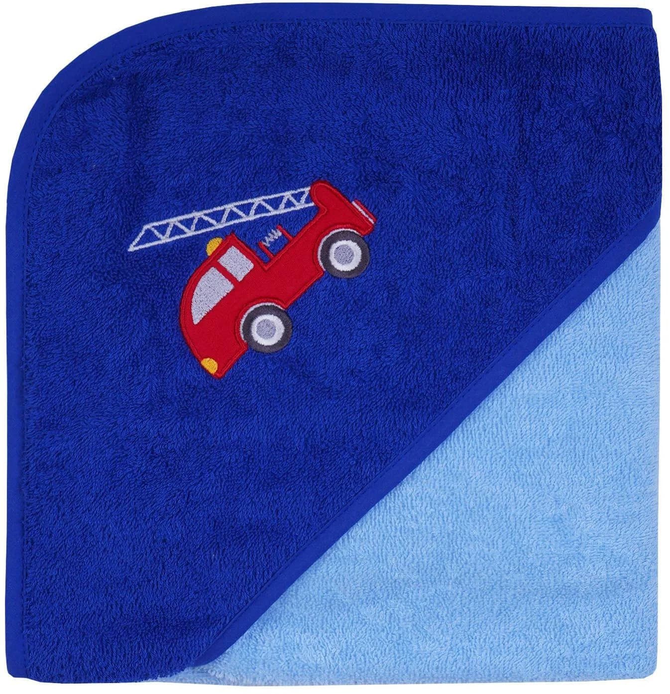 Wörner Kapuzenhandtuch Feuerwehr 80x80 cm Hellblau Frottee