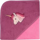 Kapuzenhandtuch WÖRNER Einhorn Rosa Frottee 80x80 cm Bild 1