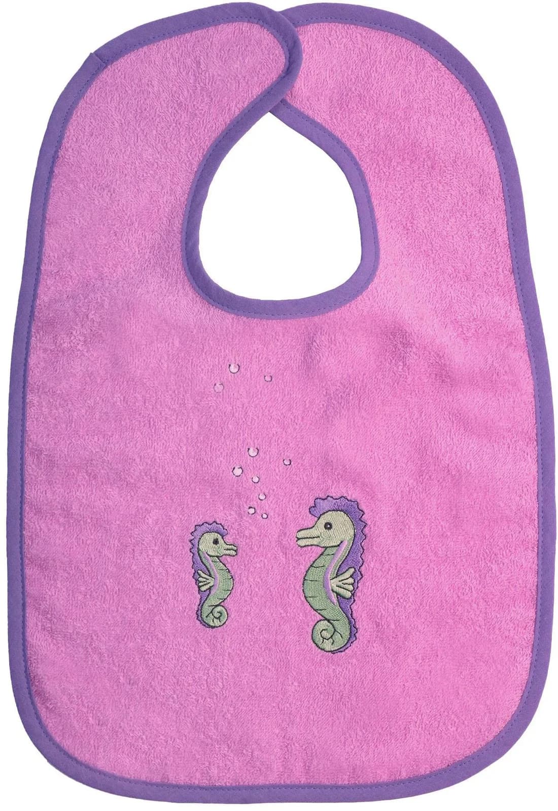 Wörner Lätzchen Seepferdchen Klett Baby lila
