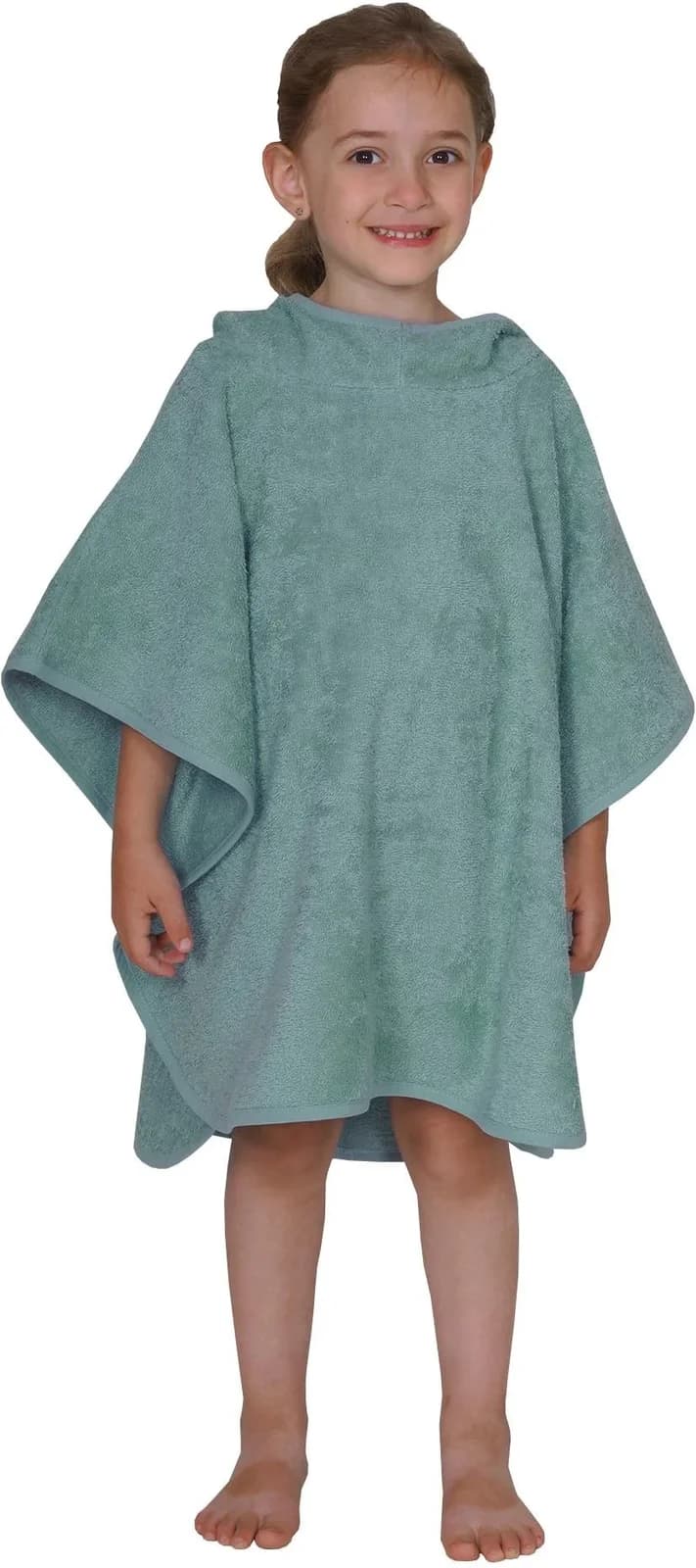 Badeponcho Wörner Uni Eisblau Frottier 60 cm