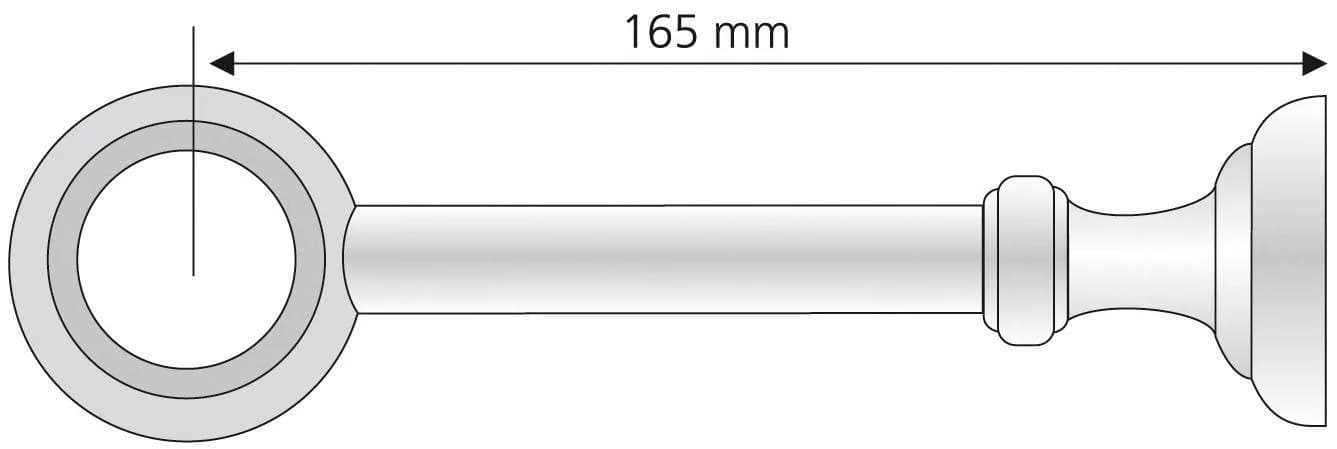 Liedeco Träger Thüringen Weiß Gardinenstangenhalterung 28mm - Bild 3