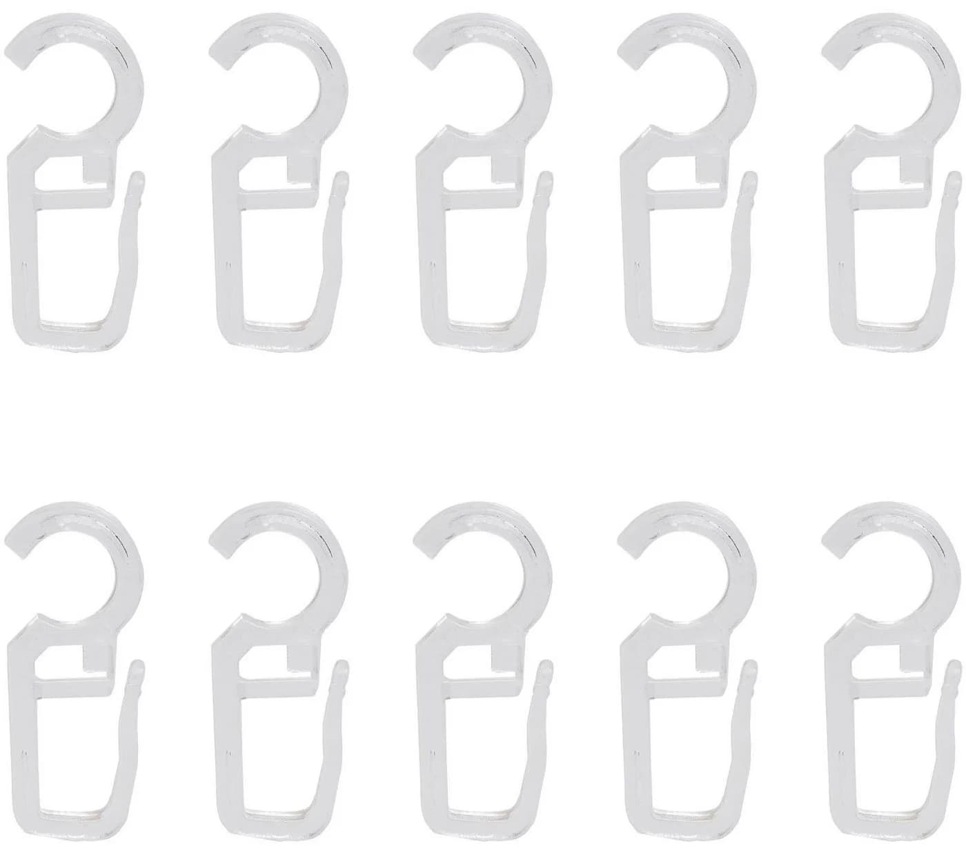 Liedeco Faltenclip Gardinen Set 10-St Kunststoff Transparent