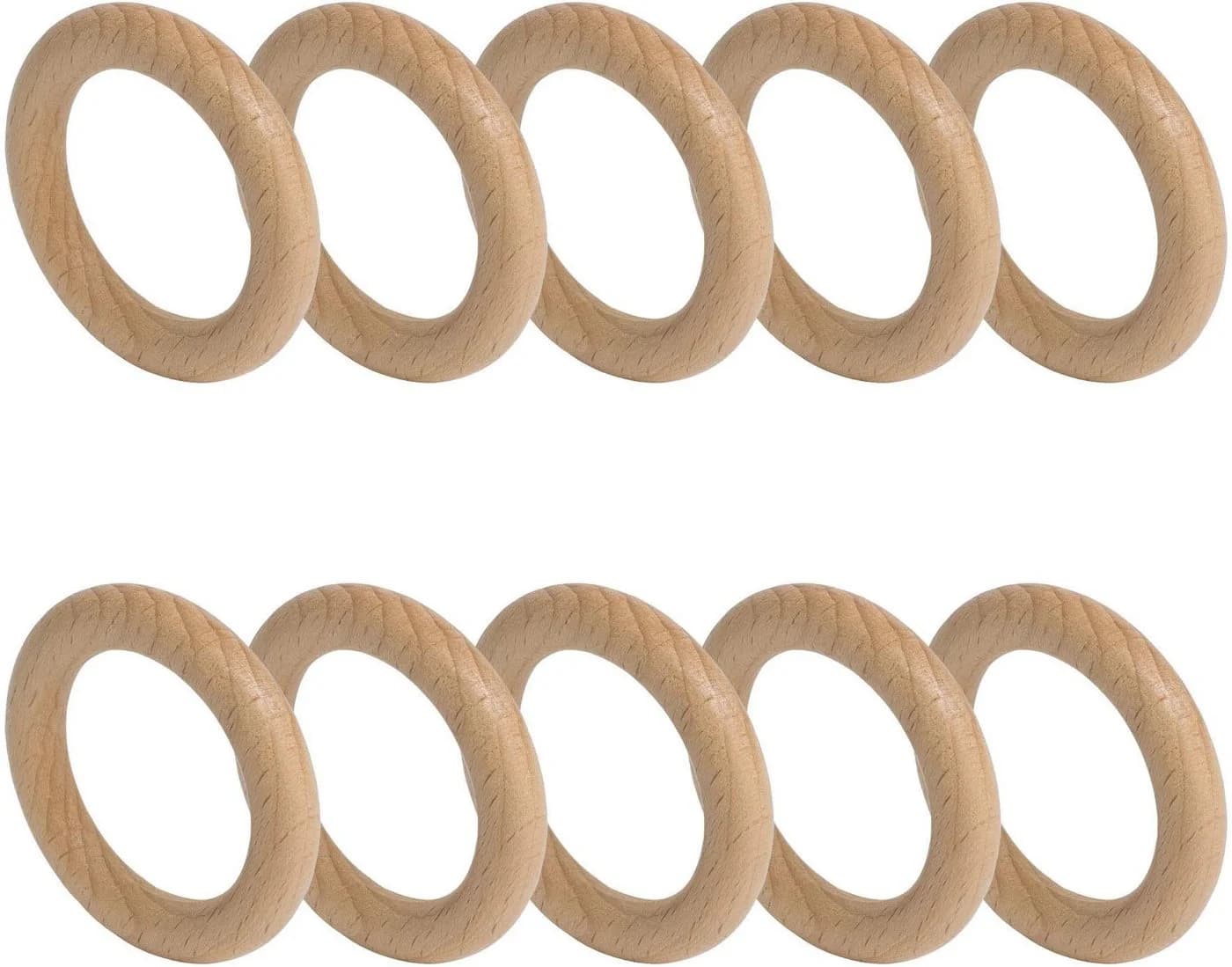 Liedeco Gardinenring Beige Natur Materialmix 28mm Ø 2,8cm