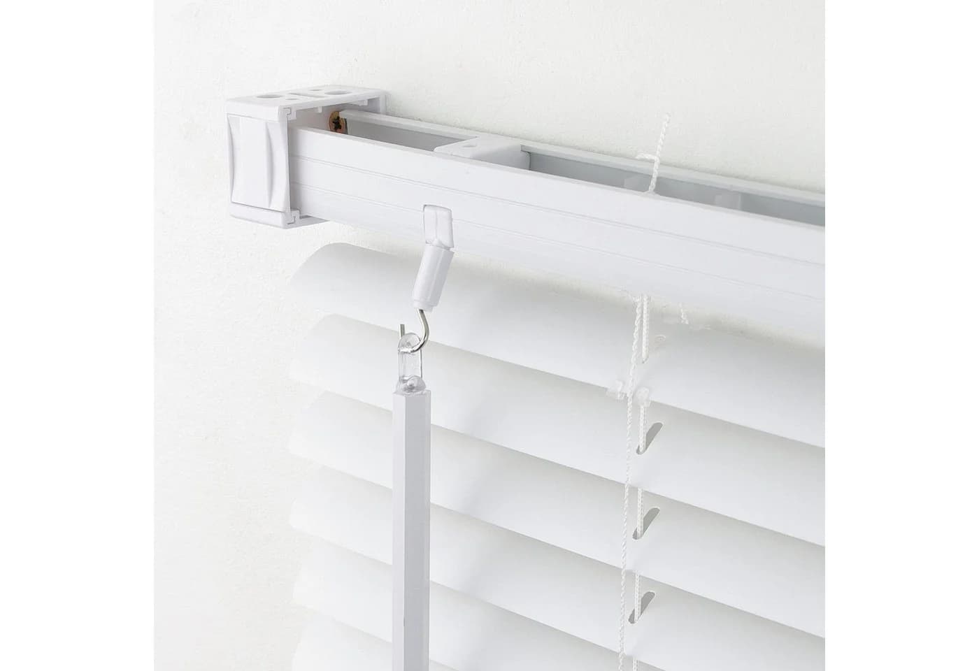 LIEDECO Jalousie Weiß PVC 25mm Lamellen Sichtschutz
