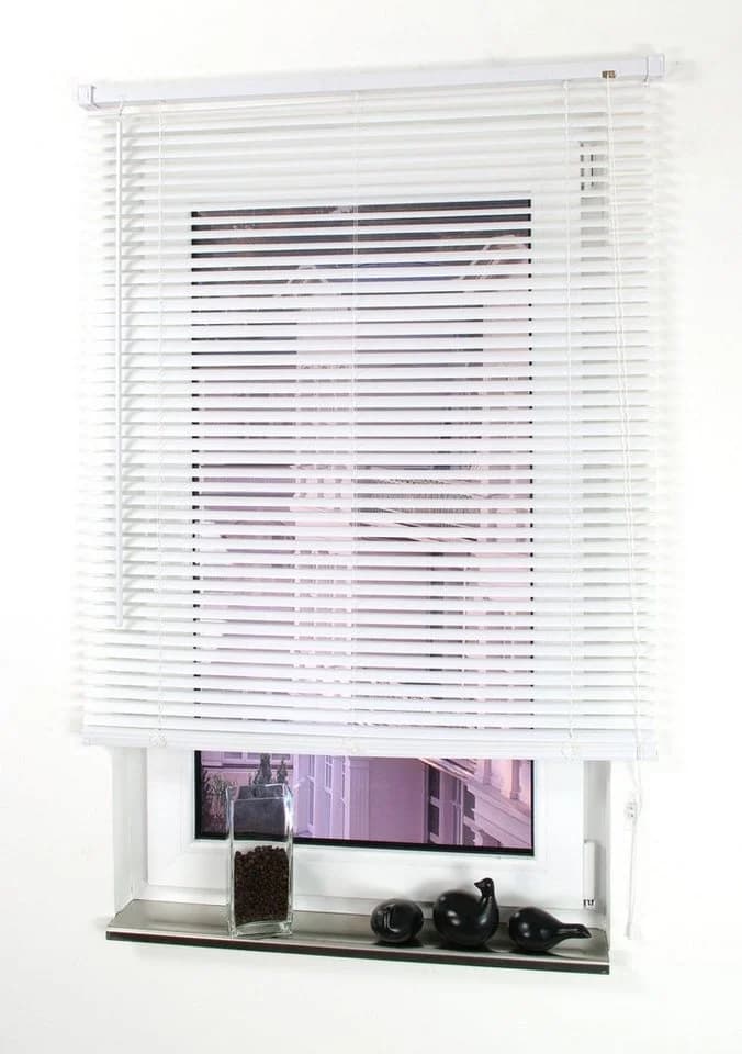 LIEDECO Jalousie Weiß PVC 25mm Lamellen Sichtschutz - Bild 2
