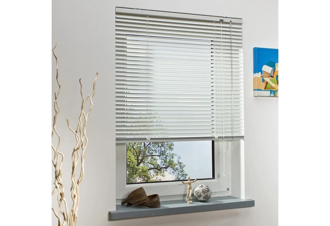 Liedeco Aluminium-Jalousie Weiß Modern