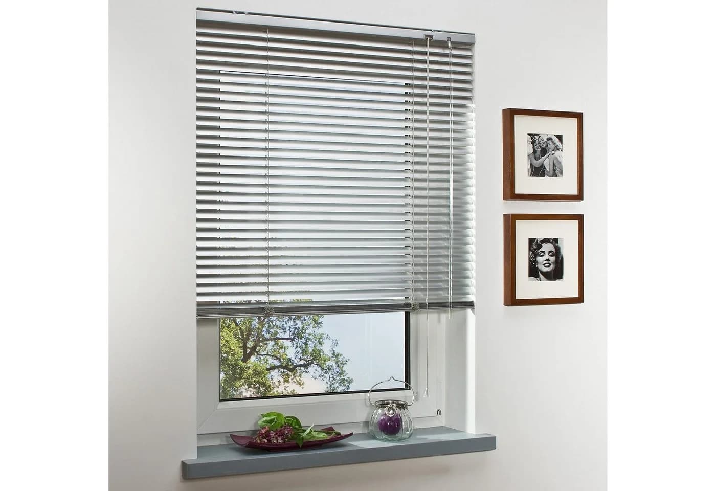 Liedeco Aluminium-Jalousie Silber 110x220cm