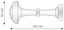 LIEDECO Raffhalter Weiß Kunststoff 12 cm Bild 3