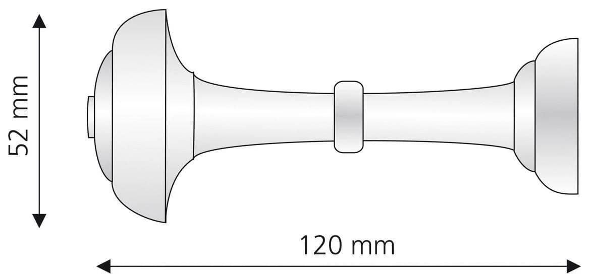 LIEDECO Raffhalter Weiß Kunststoff 12 cm - Bild 3