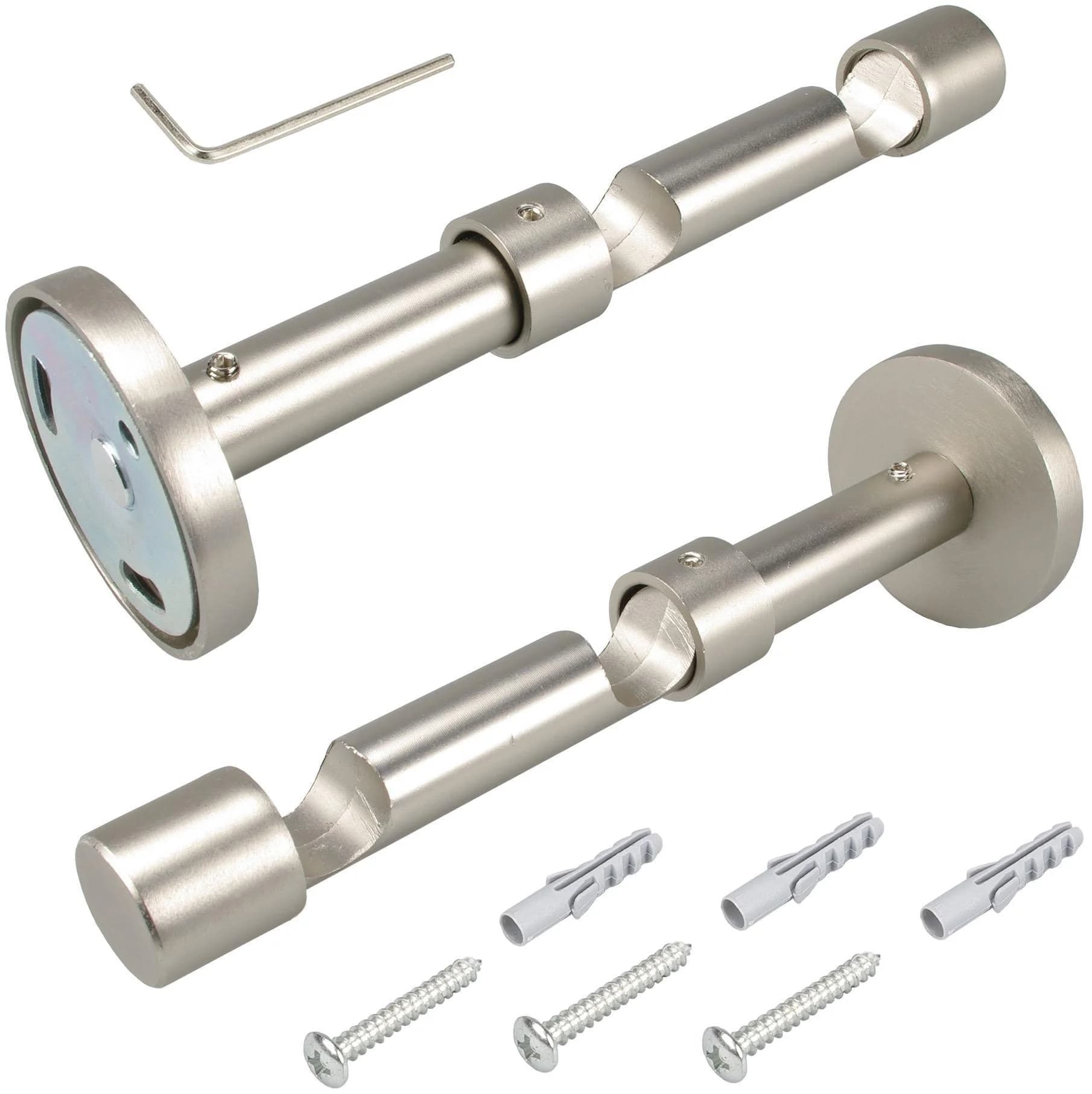 LIEDECO Doppelträger Silber Chrom Matt 16mm