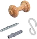 Liedeco Raffhalter Kieferfarben Materialmix 7 cm Bild 2