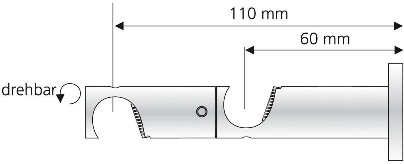 Liedeco Kombiträger Gr. 1 Gold Messingantik 16mm