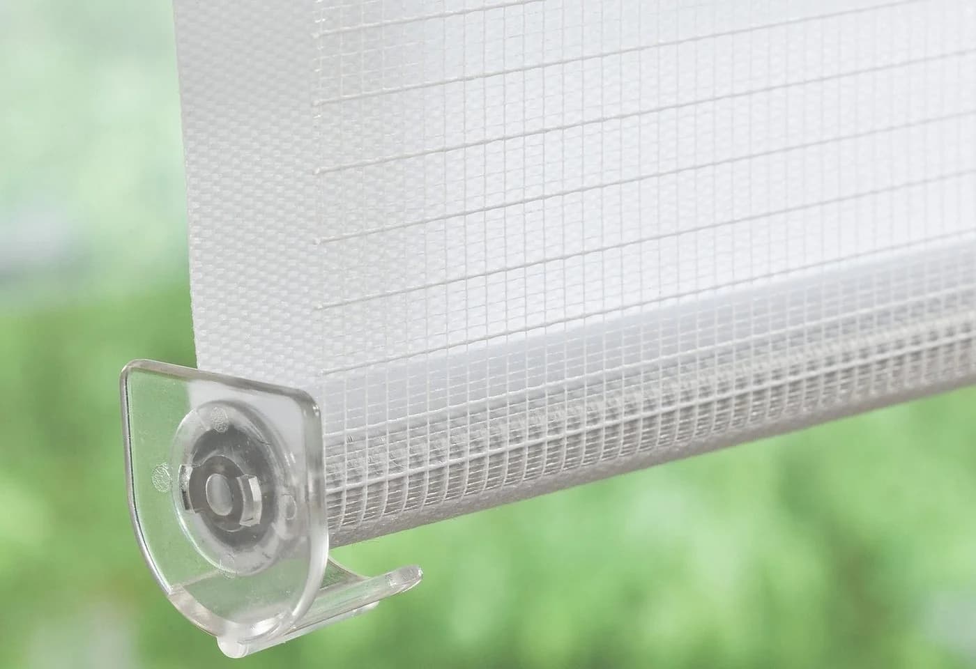 LIEDECO Klemmfix-Duo-Rollo Weiß Polyester Lichtschutz - Bild 5
