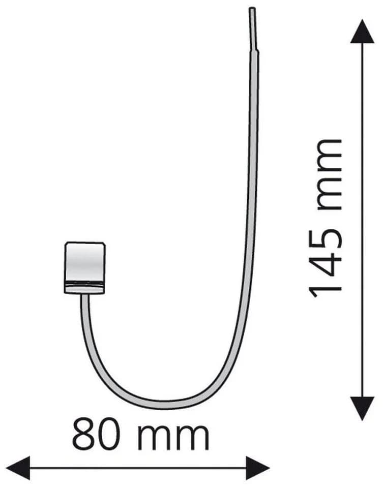 Liedeco Raffhalter für Gardinenstangen Ø 16 mm Silber Metall