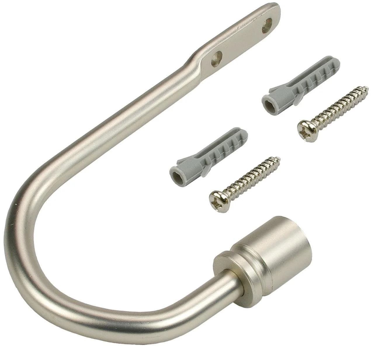Liedeco Raffhalter für Gardinenstangen Ø 16 mm Silber Metall - Bild 2