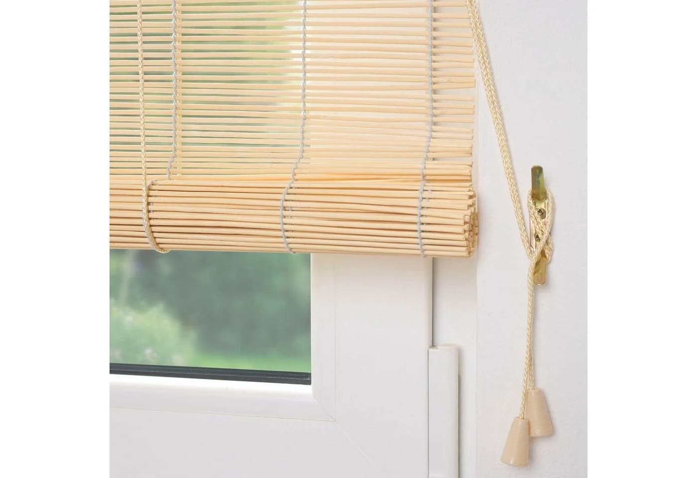 LIEDECO Bambus Seitenzugrollo Natur Beige - Bild 4