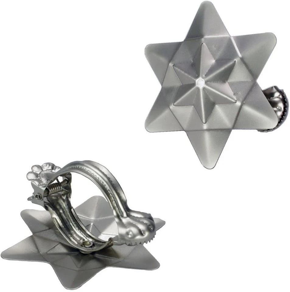 LIEDECO Dekoklammer Orbit Grau Chromfarben 2 Stk Metall - Bild 2