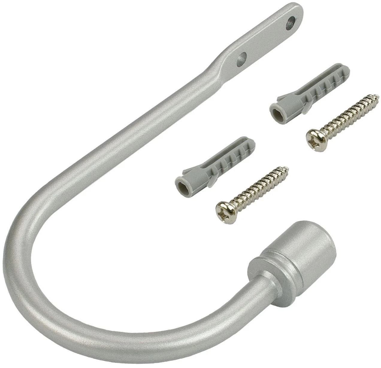 Liedeco Raffhalter Silber Metall für Gardinenstangen Ø 16 mm - Bild 2