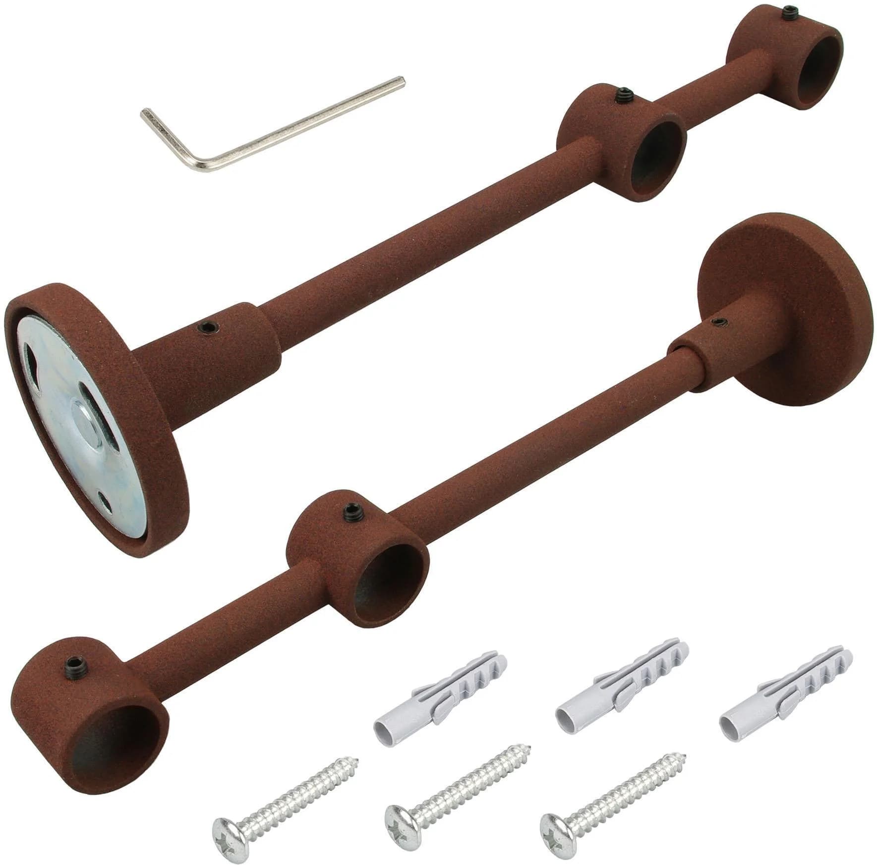 Liedeco Doppelträger Gr. 1 braun für Gardinenstangen Ø 16 mm
