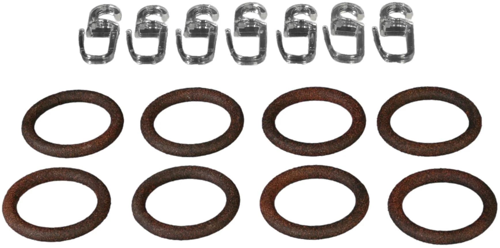 LIEDECO Gardinenring Rostbraun Metall Ø 1,6cm für 16mm Stange