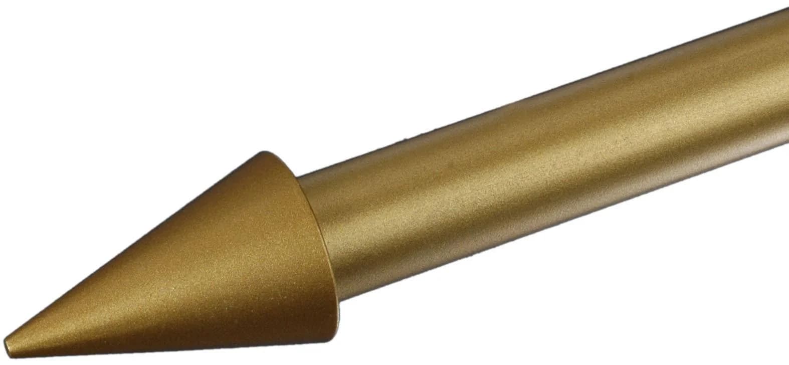 LIEDECO Gardinenstangen-Endstück Power Messingfarben 10cm