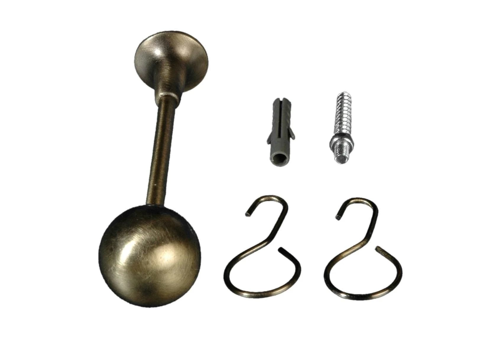 LIEDECO Schalhalter Gold Messingantik Metall Raffhalter