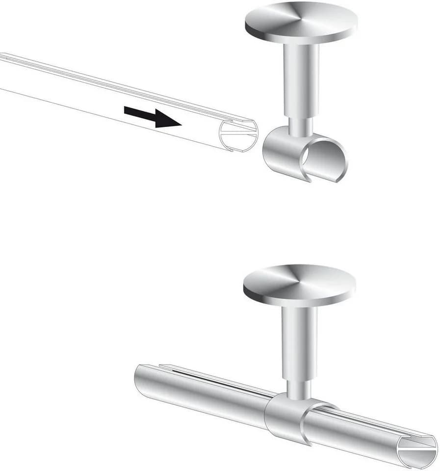 LIEDECO Deckenträger Gold Matt 16mm Metall - Bild 3