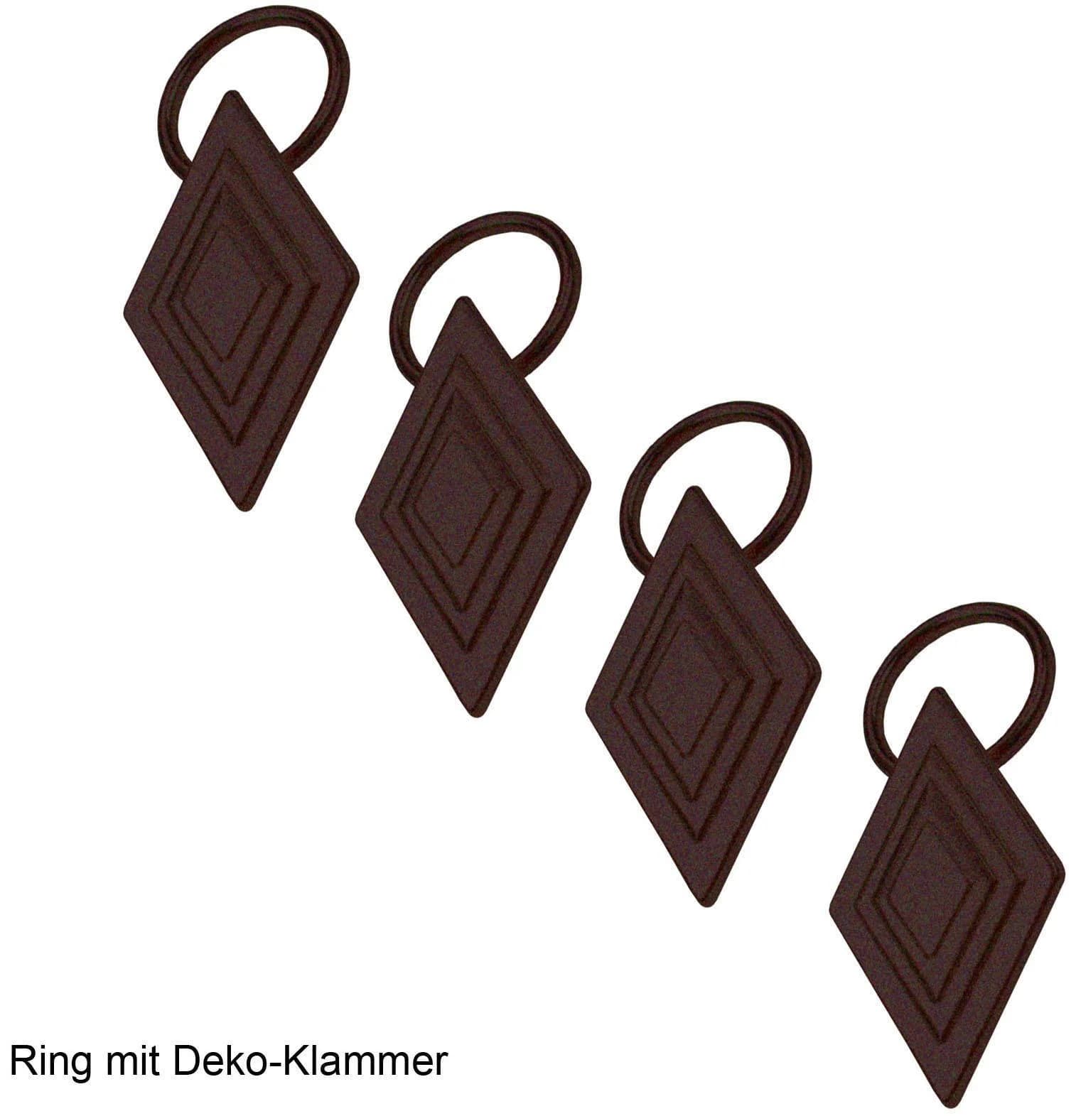 LIEDECO Gardinenring Gr. 1 Rostbraun Metall 1,6 cm